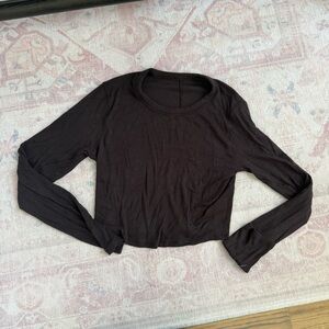 Lululemon cropped ribbed long sleeve